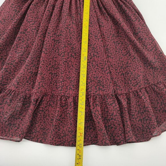 Madewell Women's Carbernet Starr Red Pleated Mini Dress Size M - Picture 6 of 9